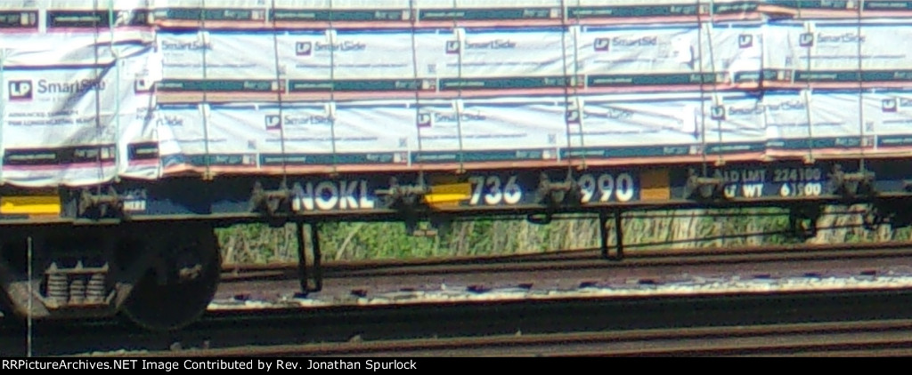 NOKL 736990, detail view of car number